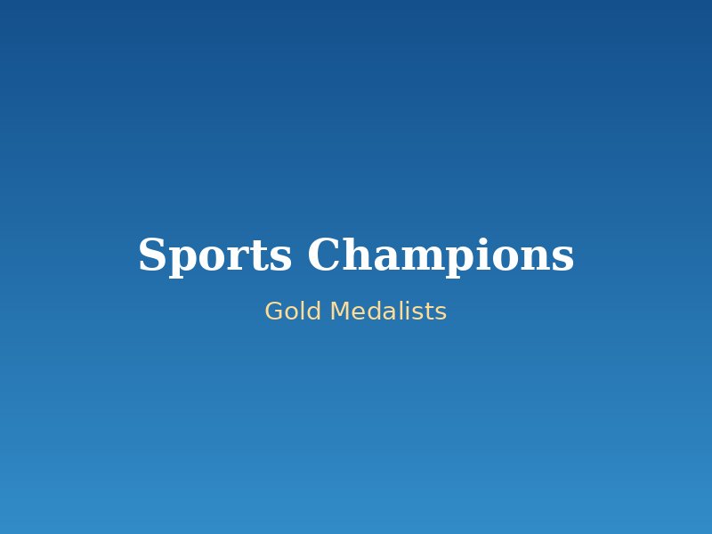 State Level Sports Champions