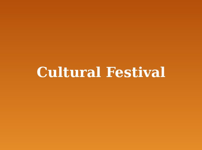 Cultural Festival
