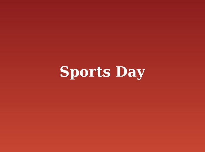 Sports Day
