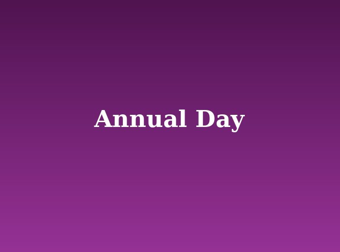Annual Day